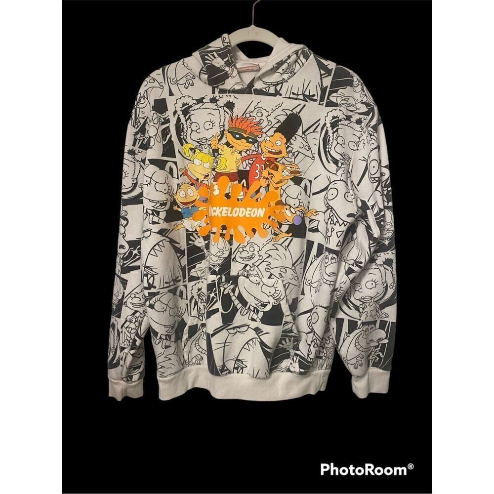 Nickelodeon Rug Rats Pullover Hoodie Sz.M Comic Strip - Picture 2 of 7